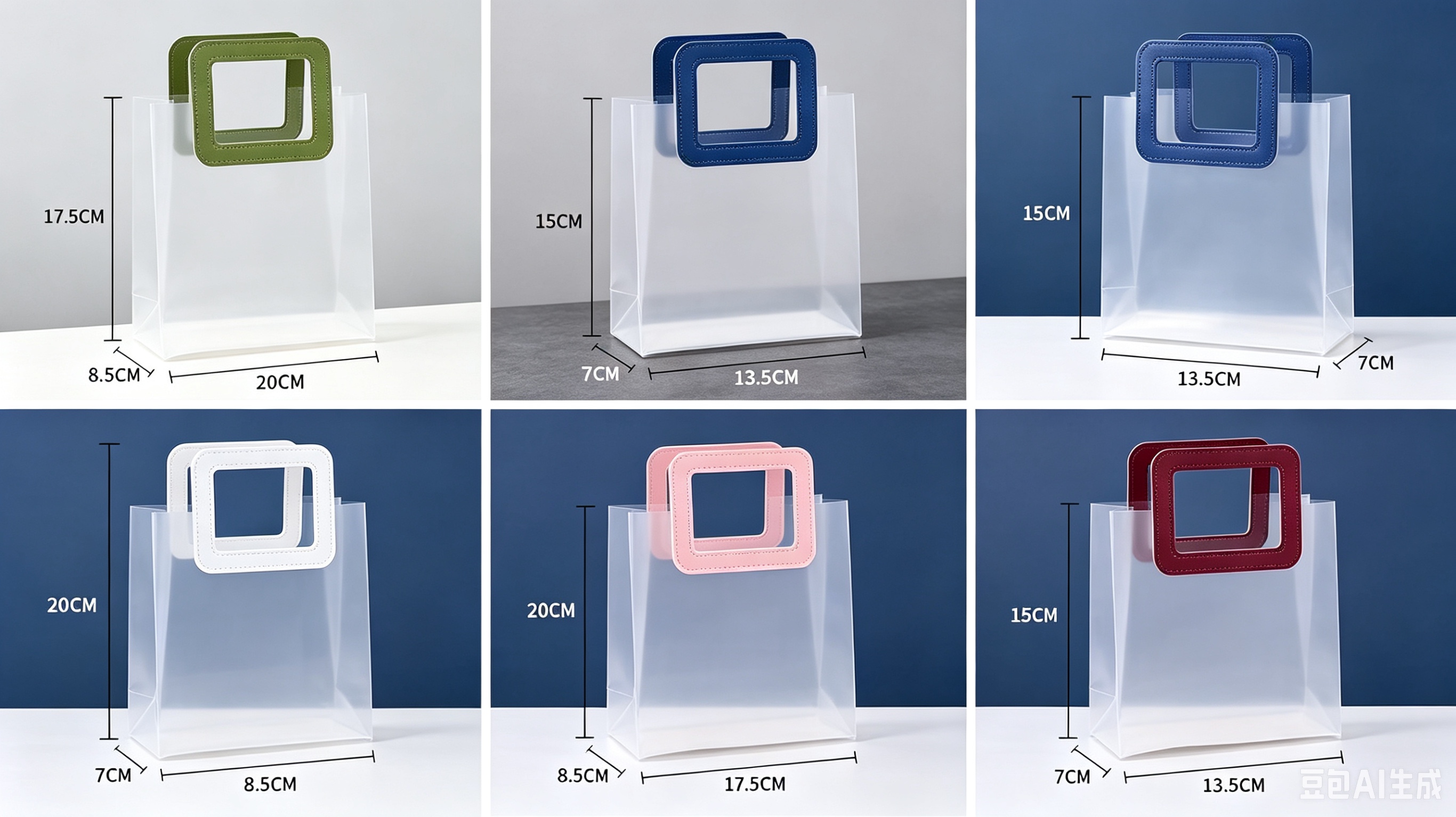 Transparent gift bags, souvenir bags, semi-transparent bags, candy bags detail image 2
