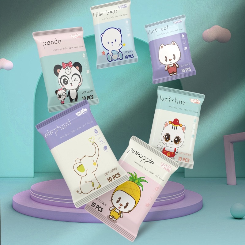 Export English wet wipes for cleaning, factory direct sales, mini wet wipes for baby hands and mouth, cross-border e-commerce supply for African and South American wet wipes, care wet wipes detail image 7