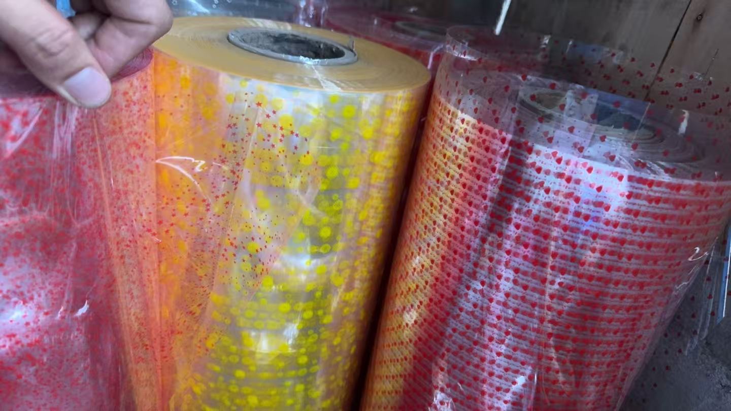 Transparent printed film details Picture