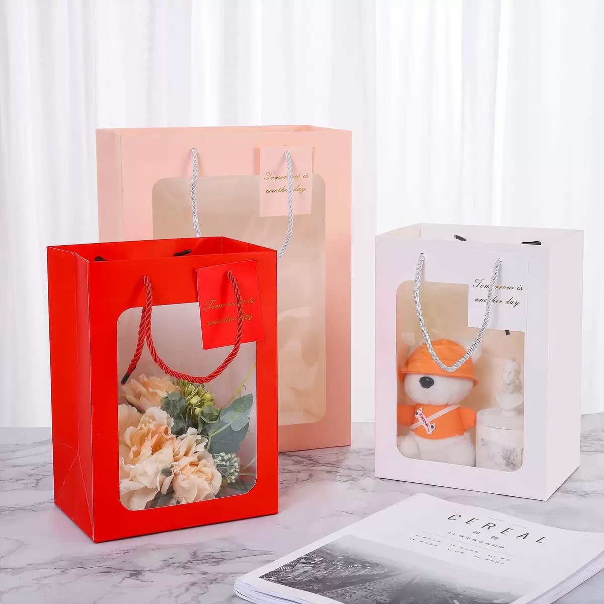 Window bags, gift bags, doll bags Specification image