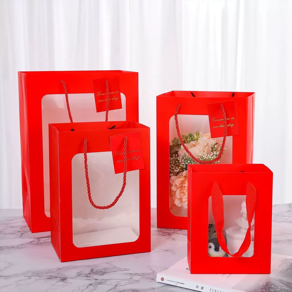 Window bags, gift bags, doll bags detail image 6