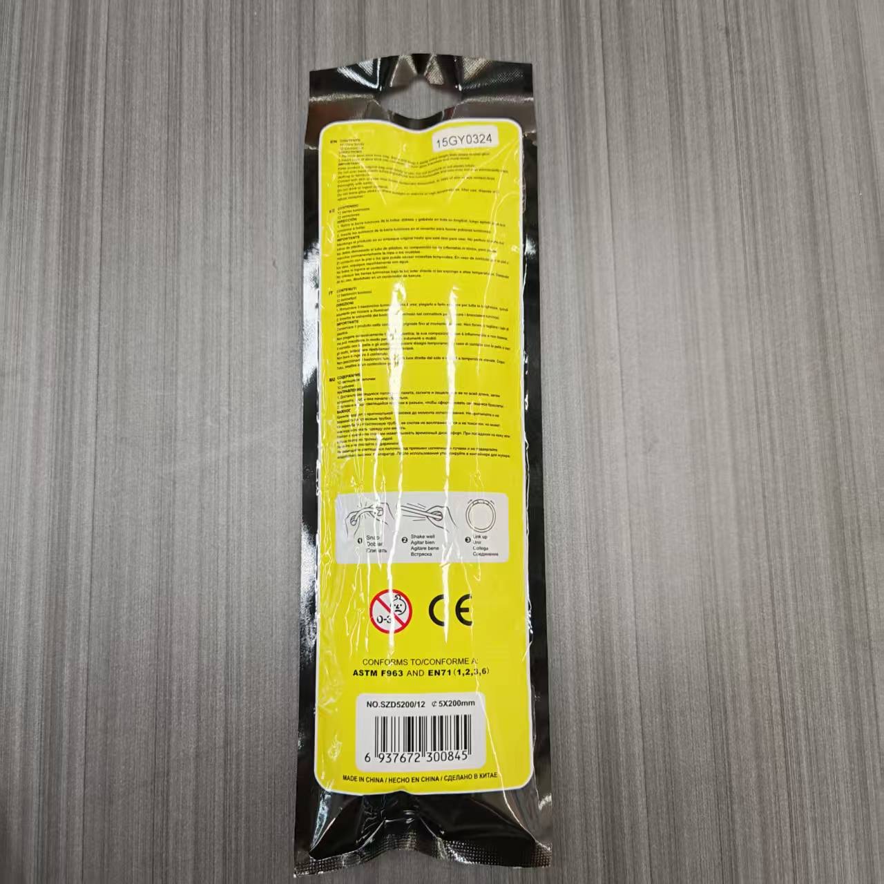 12 multi-color luminous fluorescent bracelets, party and bar support wristbands, disposable chemical luminous wristbands detail image 4