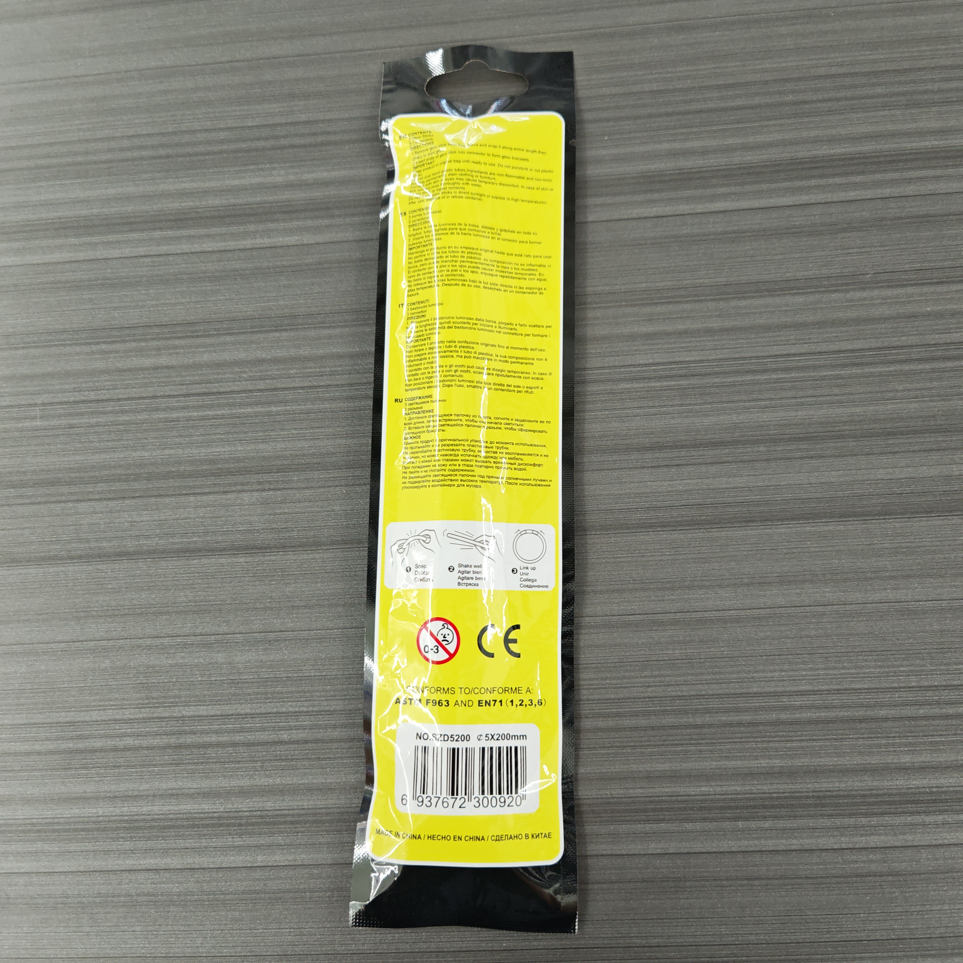 Three-piece bracelet, color fluorescent wristband, disposable luminous bracelet, concert, party and evening glow cheering props detail image 4