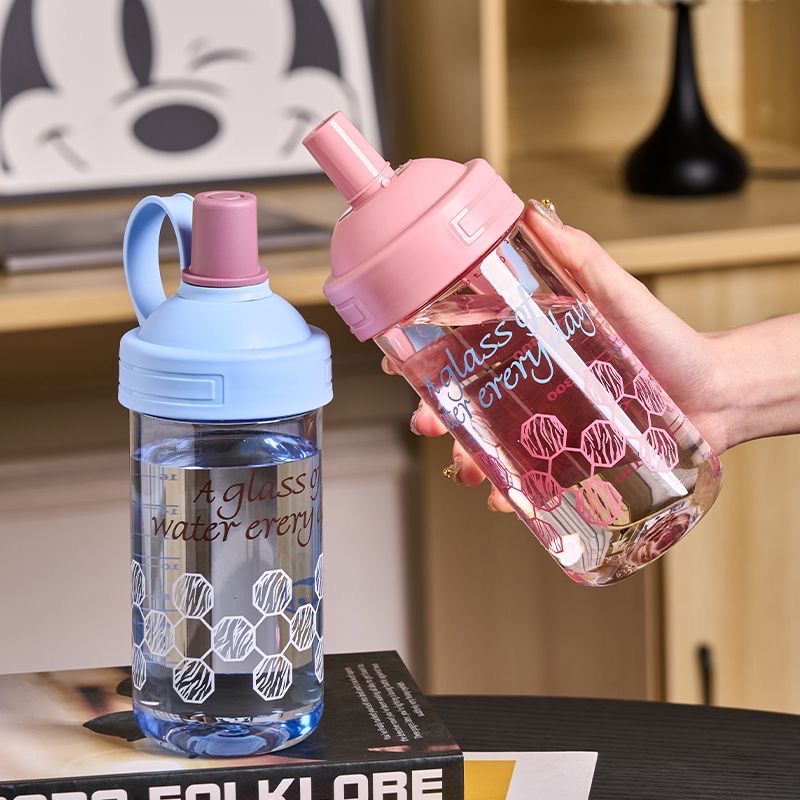 New large-capacity bubble milk tea, popular dopamine-colored plastic cup, portable cup, high appearance level, high-temperature resistant water cup detail image 7