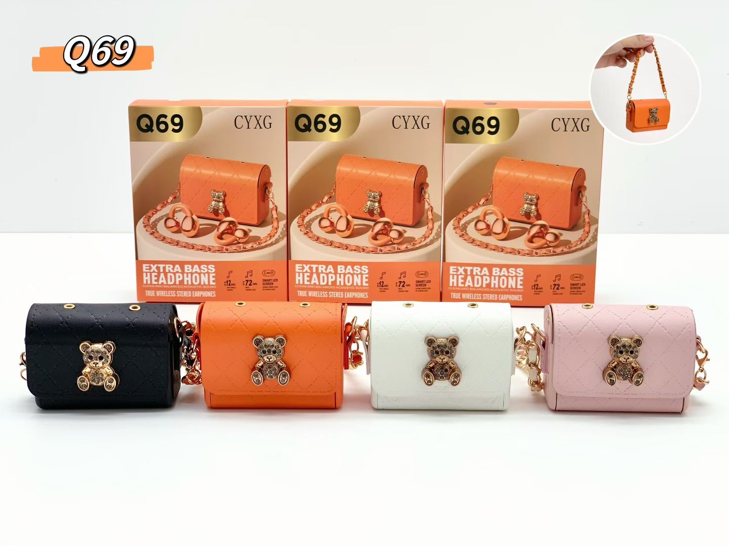 New style! Q69 Fur Bluetooth Headphones, guaranteed to be your favorite! Specification image