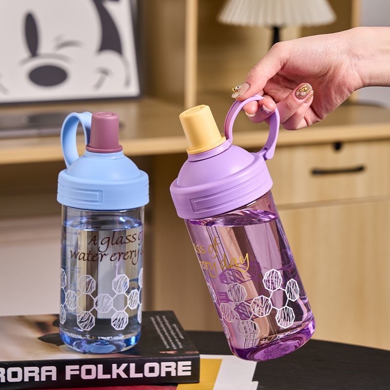 New large-capacity bubble milk tea, popular dopamine-colored plastic cup, portable cup, high appearance level, high-temperature resistant water cup detail image 5