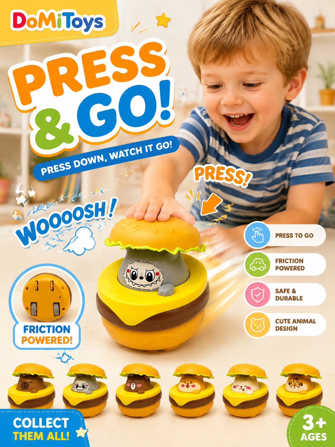 Press-type roller coaster display box packaging educational small toys Item Picture