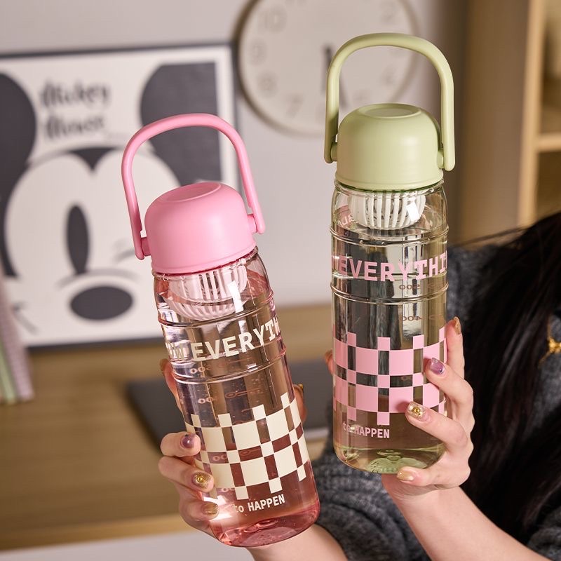 New summer high-appearancelevel sports large-capacity space cup, transparent internet-famous outdoor student campus portable water cup detail image 6