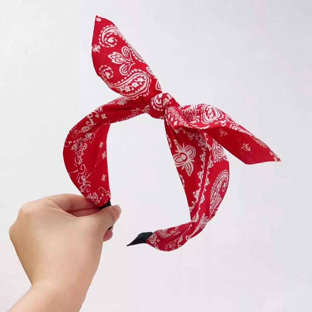Korean-style patchwork polka dot hair band, women's headwear, hair accessory, hair band detail image 3