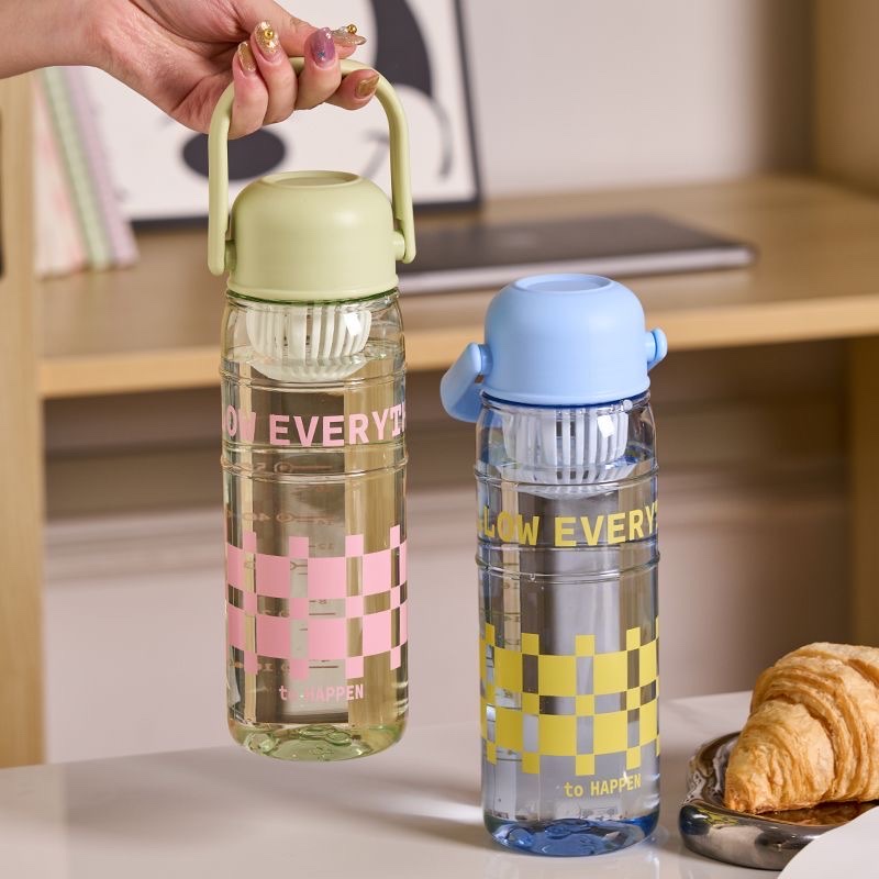 New summer high-appearancelevel sports large-capacity space cup, transparent internet-famous outdoor student campus portable water cup detail image 7