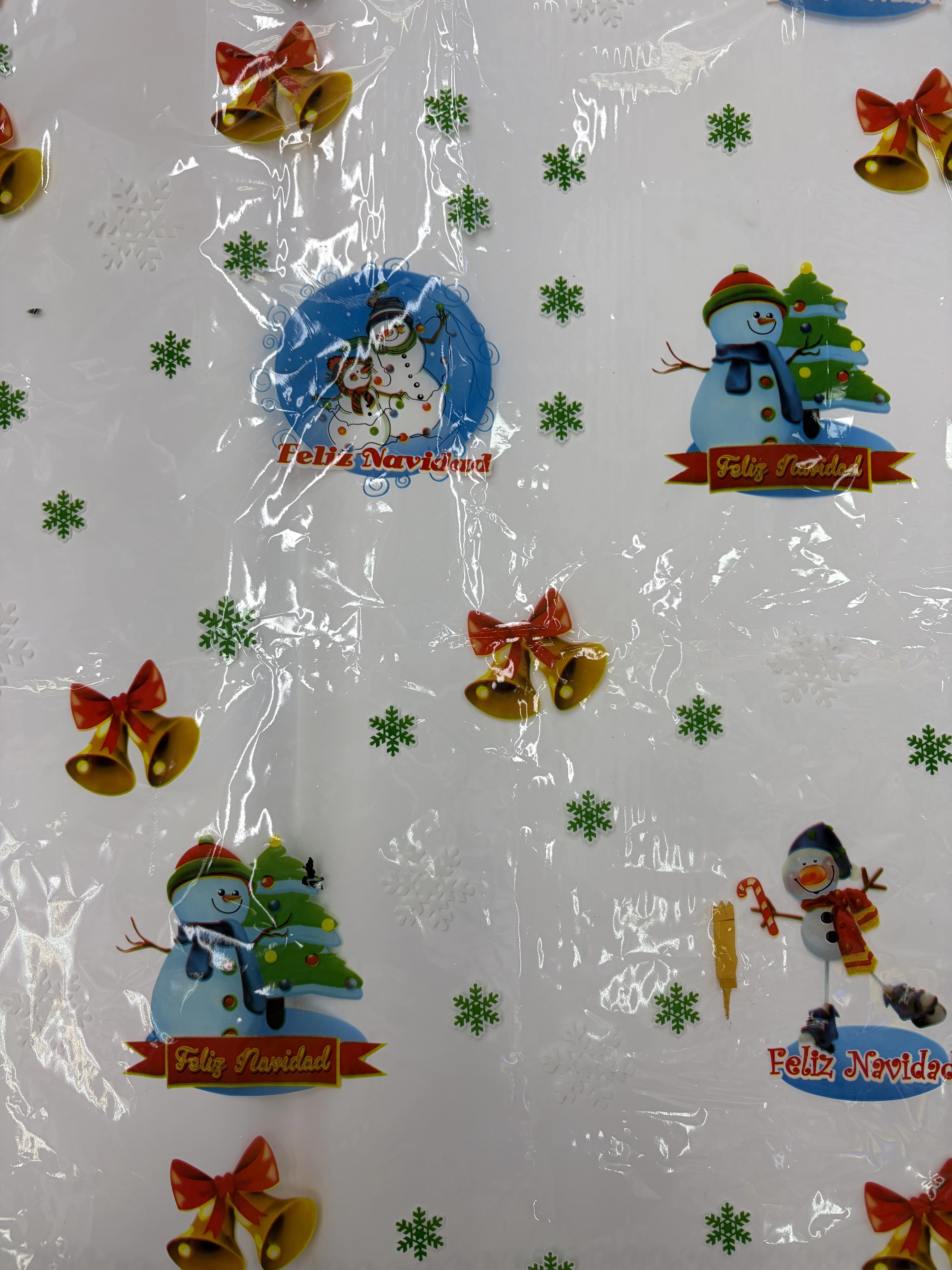 Christmas gift packaging film, transparent printed cellophane, multi-color cellophane detail image 7