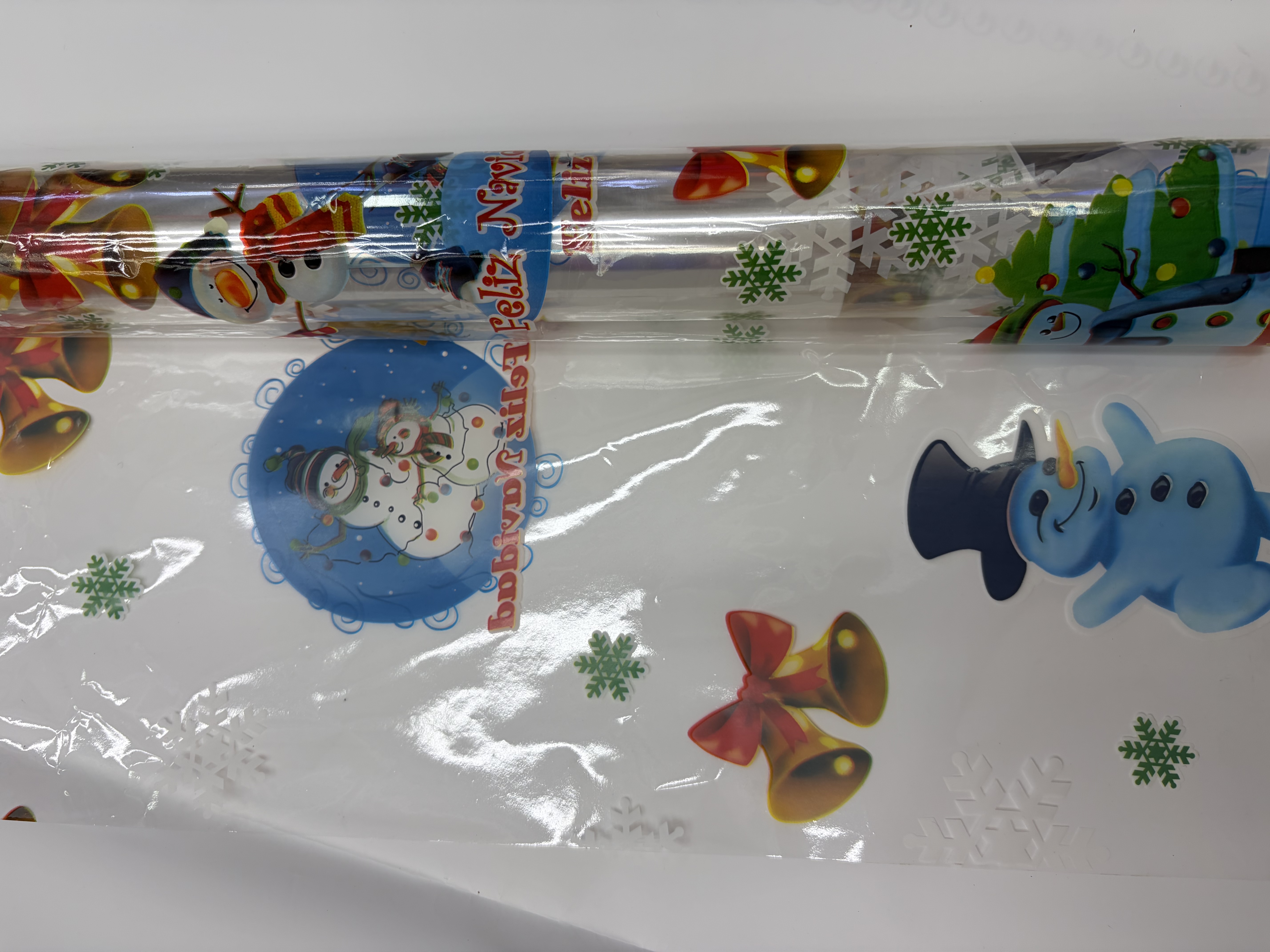 Christmas gift packaging film, transparent printed cellophane, multi-color cellophane detail image 5