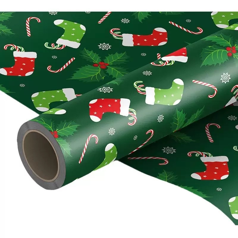 Coated paper gift wrapping paper detail image 3