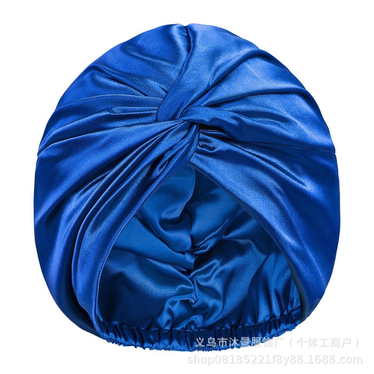 Amazon wide-brimmed satin curly hair nightcap, no-damage hair care cap for both men and women, silk-like nightcap, hair care and bath cap detail image 11