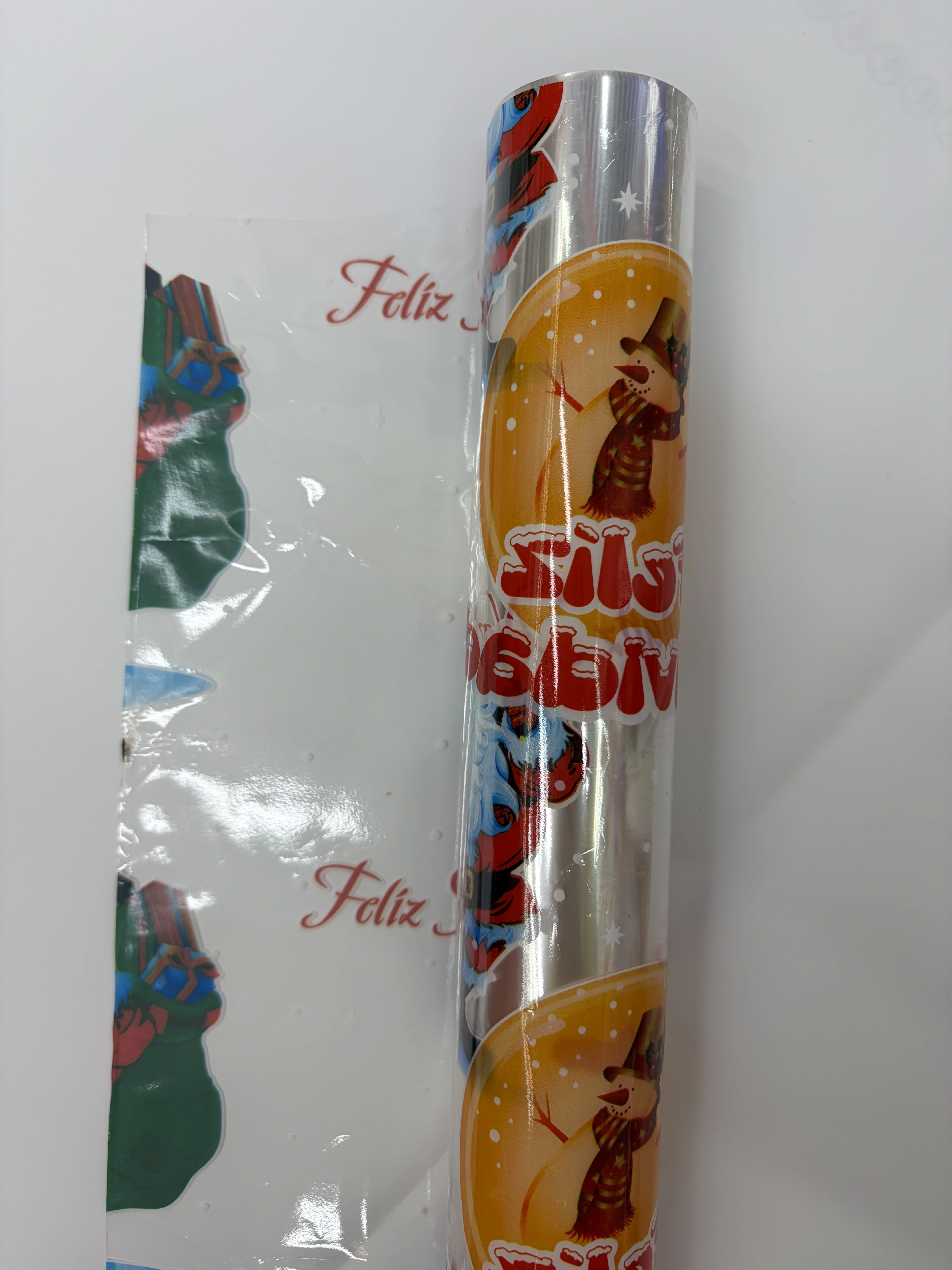 Christmas gift packaging film, transparent printed cellophane, multi-color cellophane detail image 12