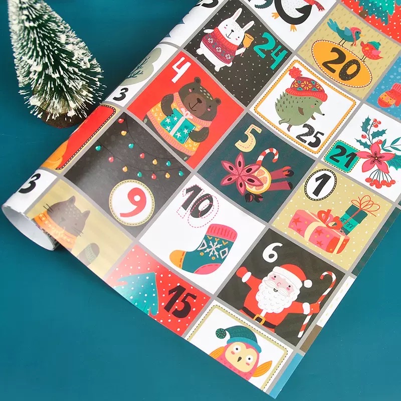Coated paper gift wrapping paper detail image 5