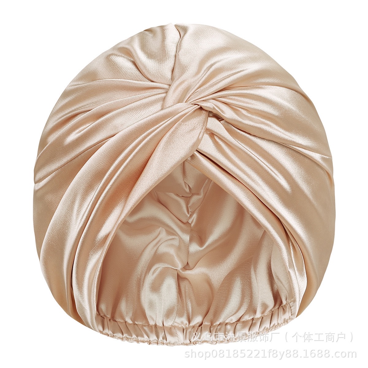Amazon wide-brimmed satin curly hair nightcap, no-damage hair care cap for both men and women, silk-like nightcap, hair care and bath cap detail image 10