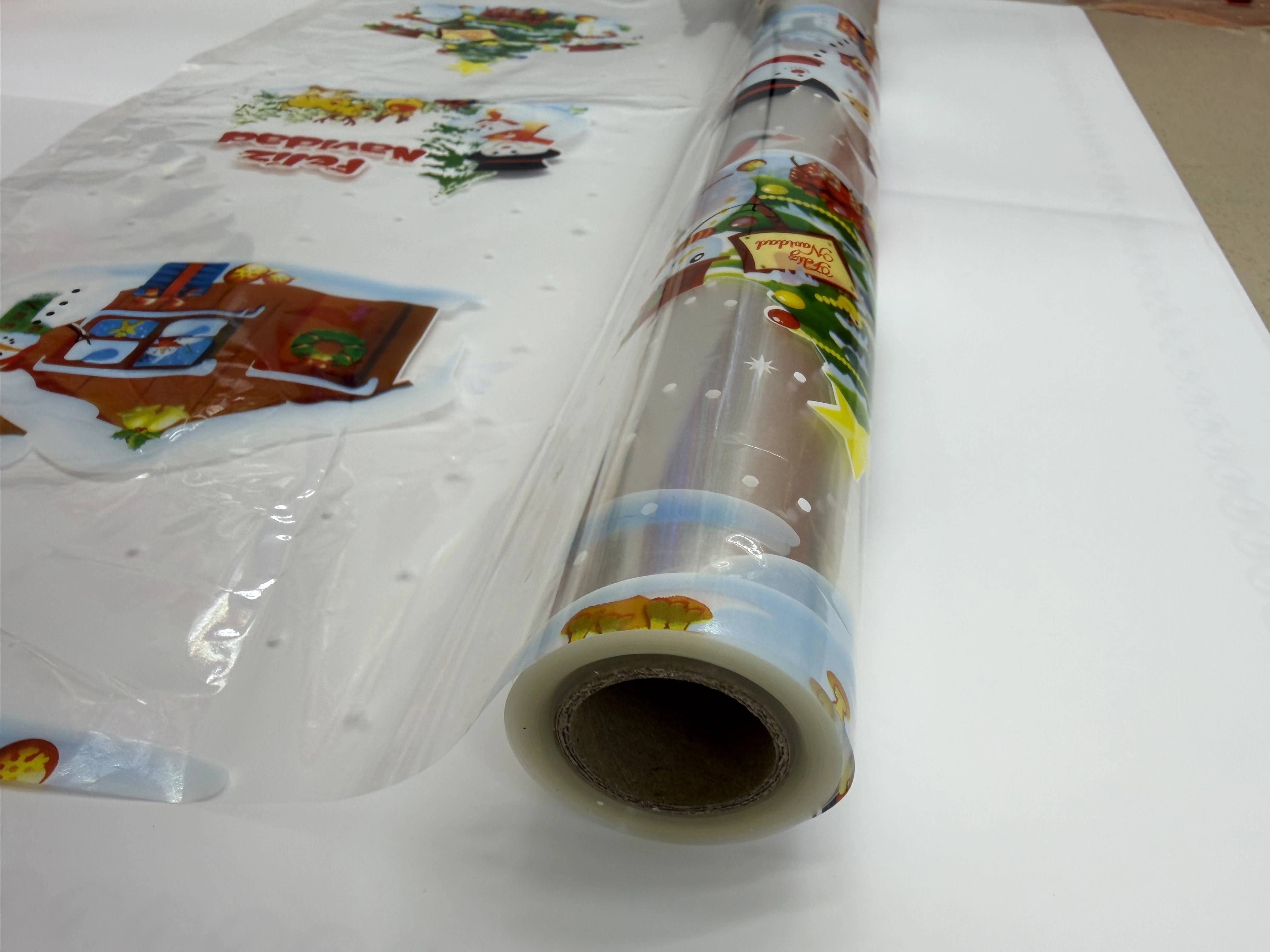 Christmas gift packaging film, transparent printed cellophane, multi-color cellophane detail image 8
