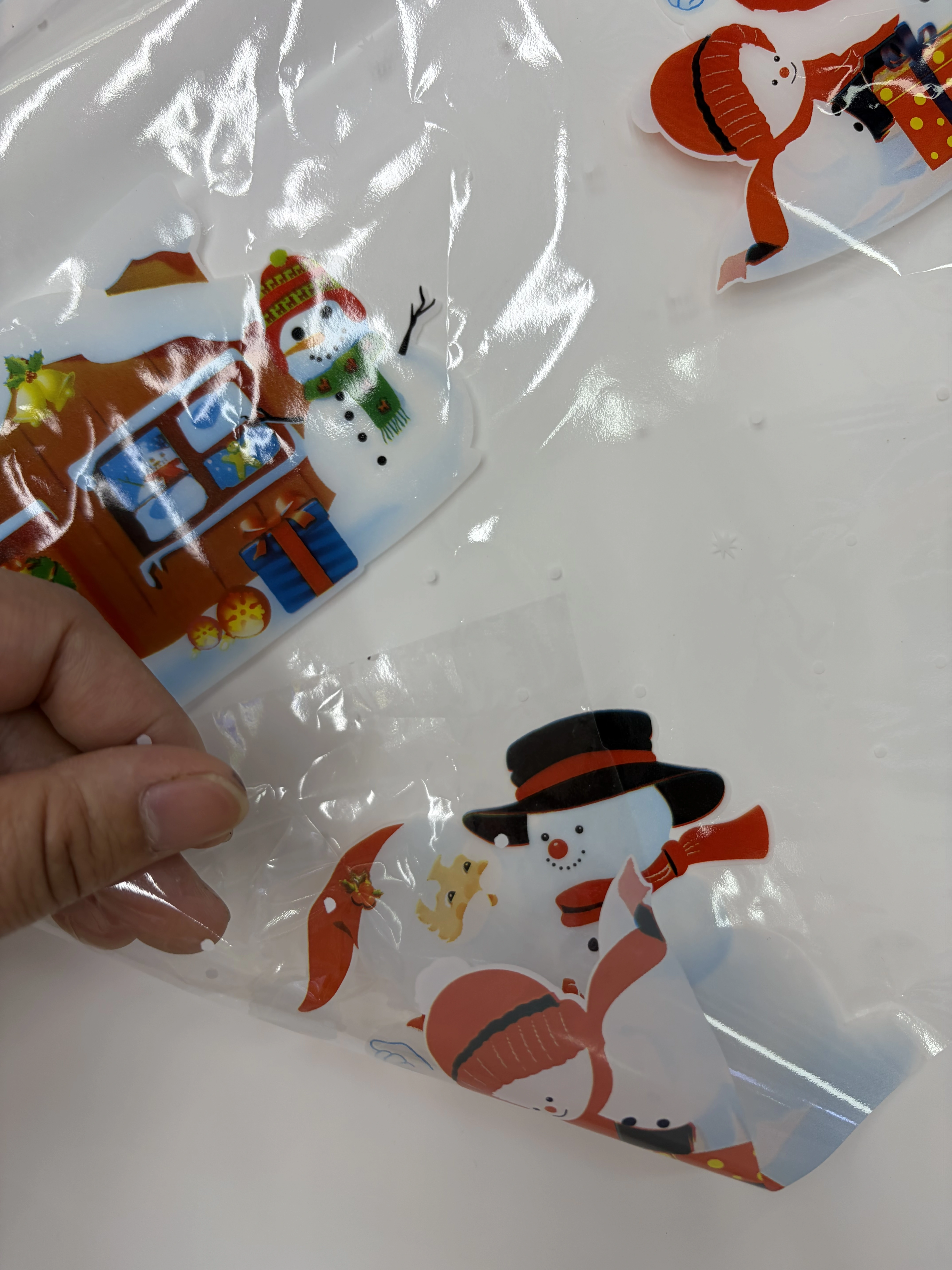 Christmas gift packaging film, transparent printed cellophane, multi-color cellophane detail image 11