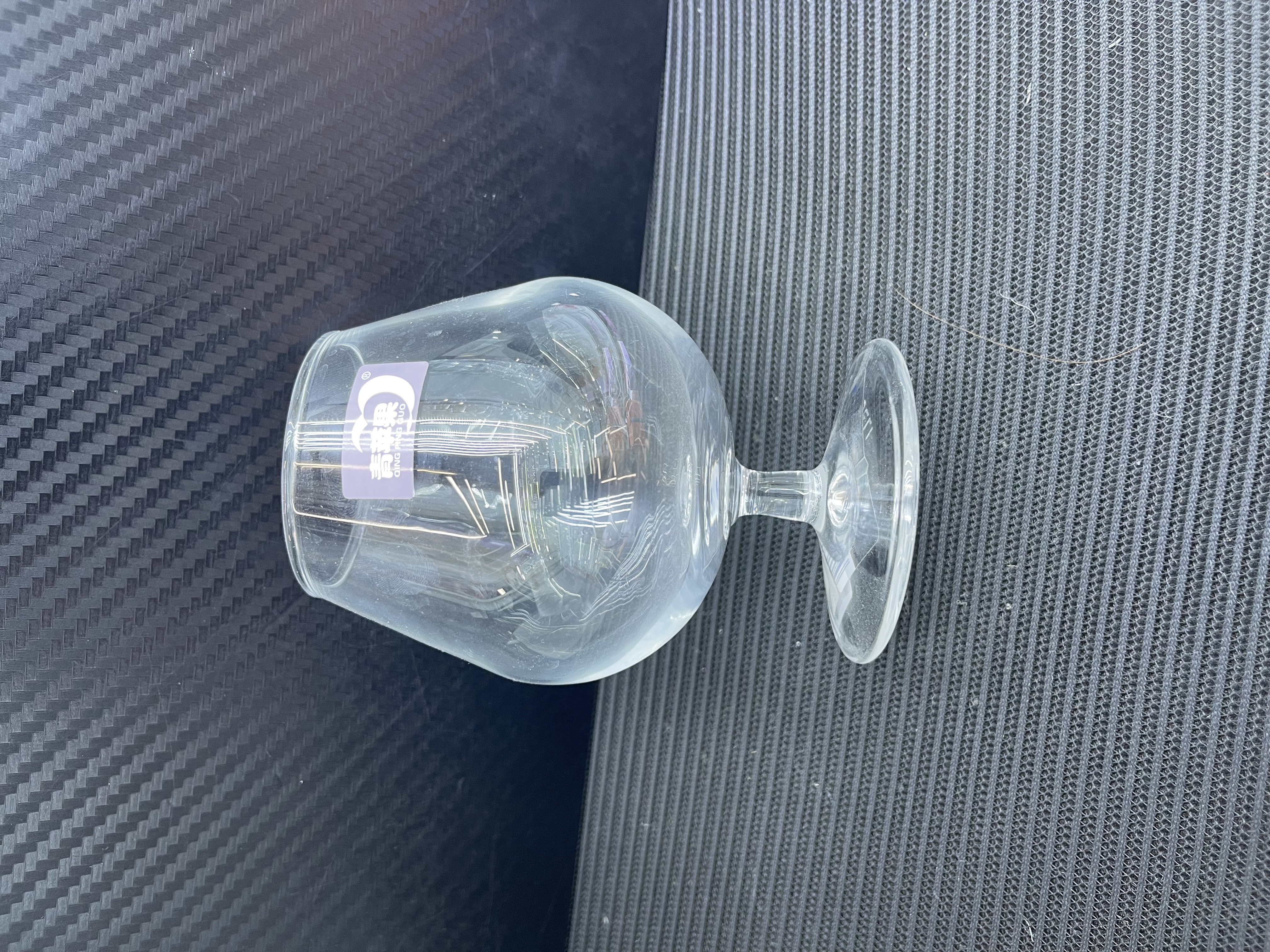 Small tall glass cup