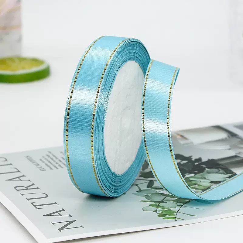 Gold-rimmed ribbon detail image 5