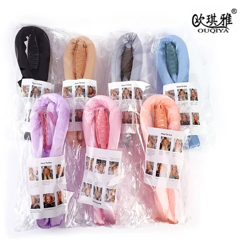 Cross-border non-heating curling iron, non-heating curling device, large wave sleep curling wonder, hair band set, hair clip, women's fluffy curling device, hair accessory Specification image