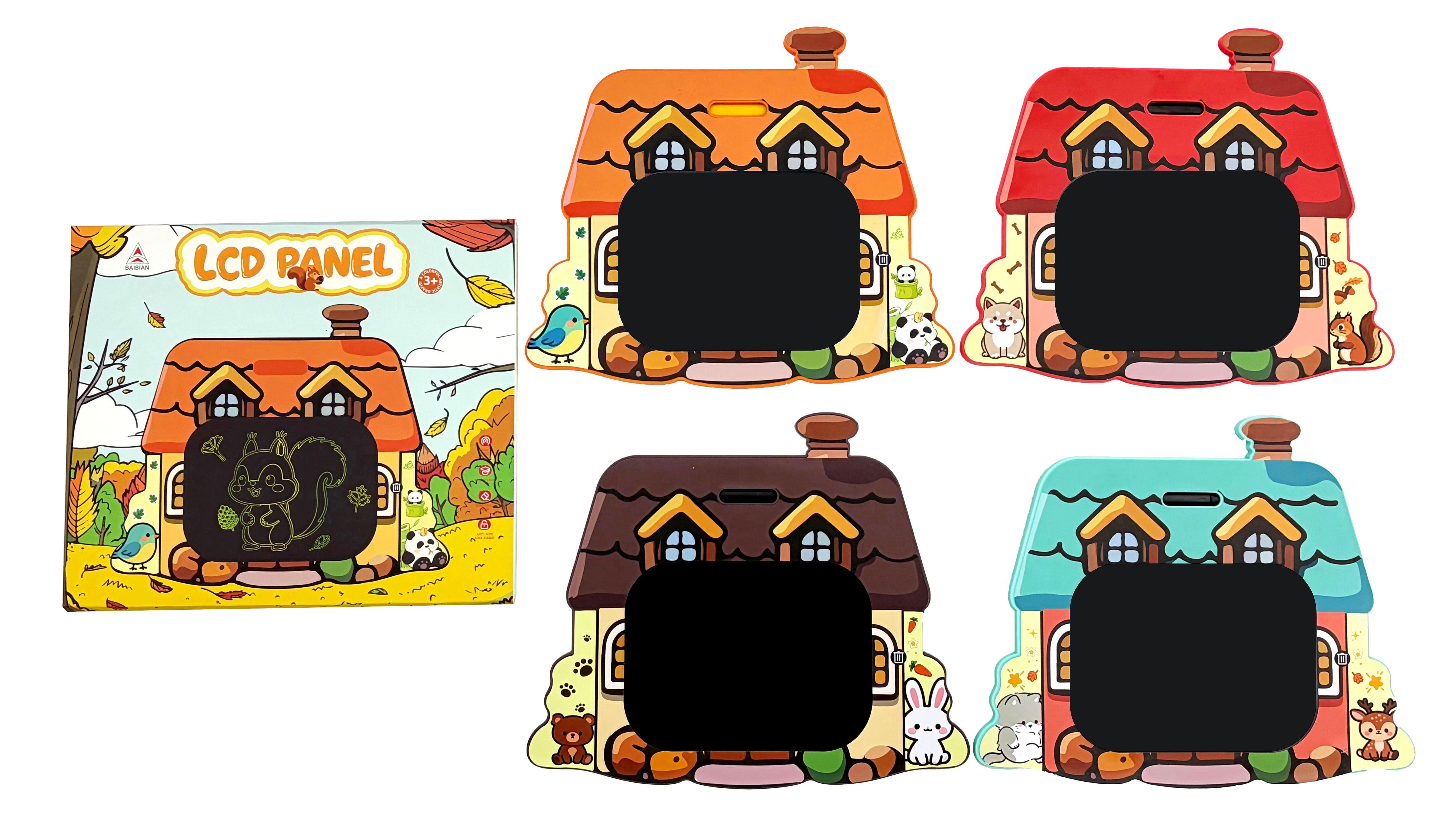 9013-1C Cartoon house-shaped blackboard, whiteboard, hard board, multi-functional teaching blackboard, children's learning supplies Item Picture