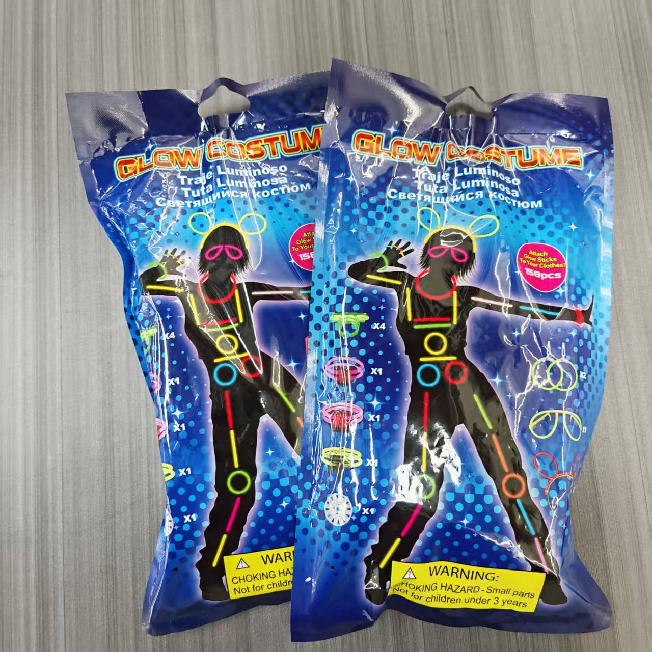 The versatile DIY glow stick set can be attached to the body to create luminous shapes. It is a night light prop for evening parties, annual meetings and performances detail image 2