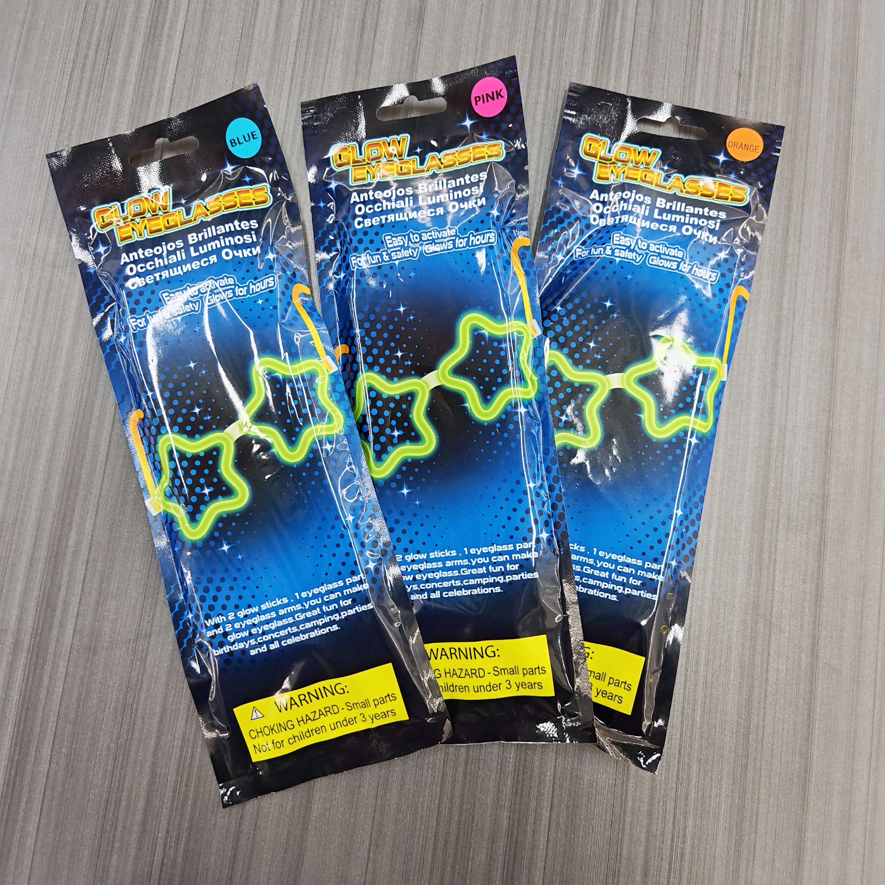 DIY fluorescent star glasses, five-pointed star luminous glasses, party, bar, concert cheering fluorescent stick glasses detail image 2