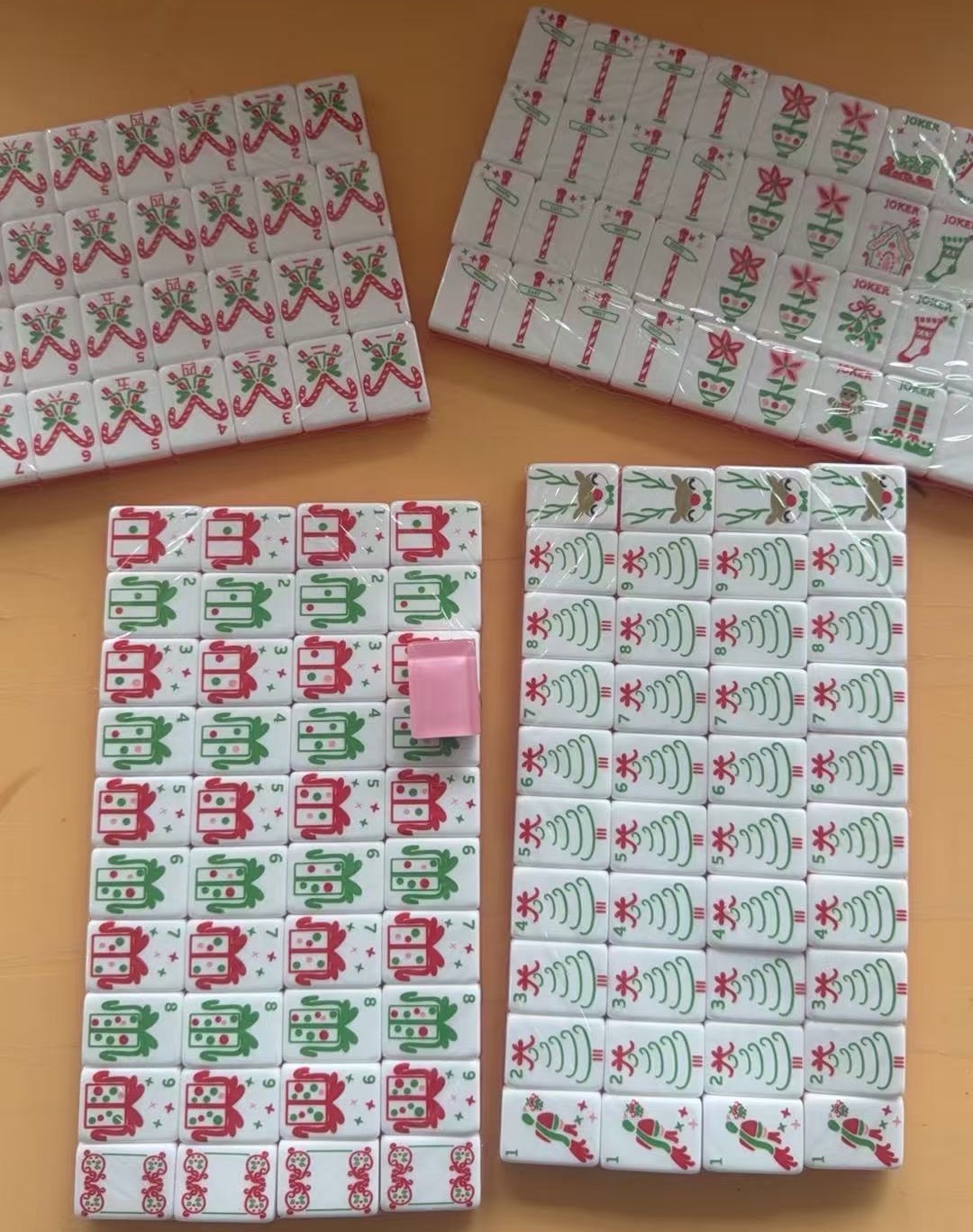 透明亚克力麻将：clear acrylic mahjong tiles  