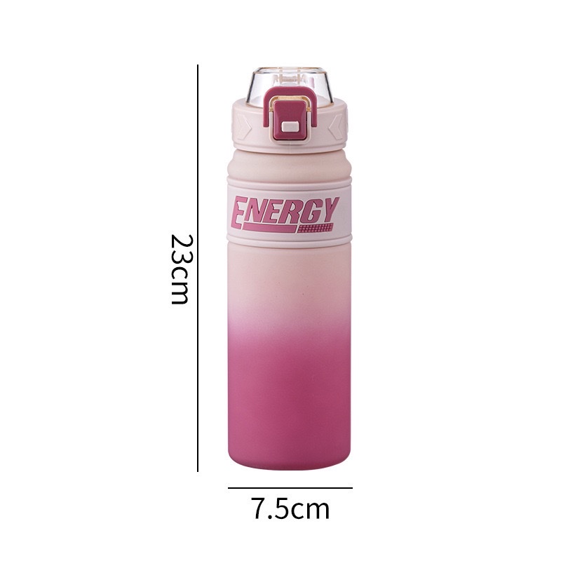 Summer high appearance level sports and fitness water cup, outdoor large-capacity straw cup, portable water bottle, anti-drop gradient plastic cup Application Scenario