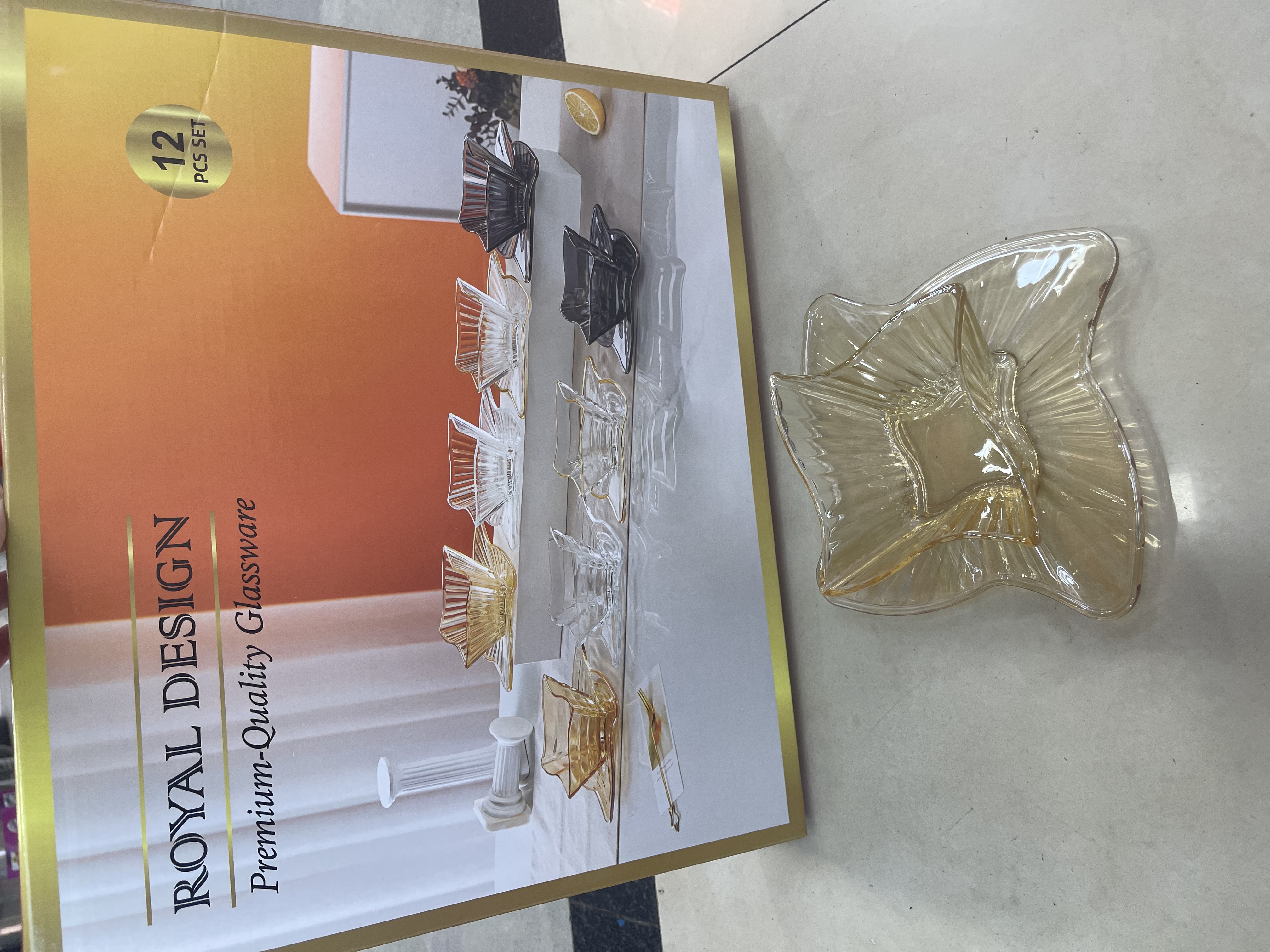 Windmill glass bowl and plate set Application Scenario