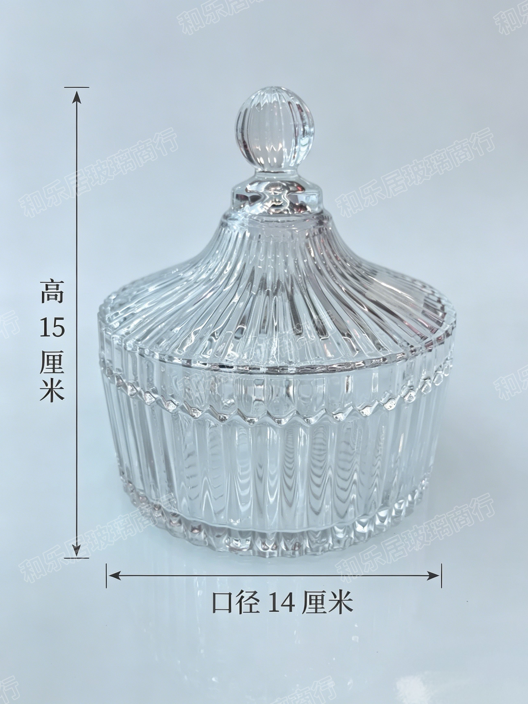 Large, medium and small glass Mongolian jars Specification image
