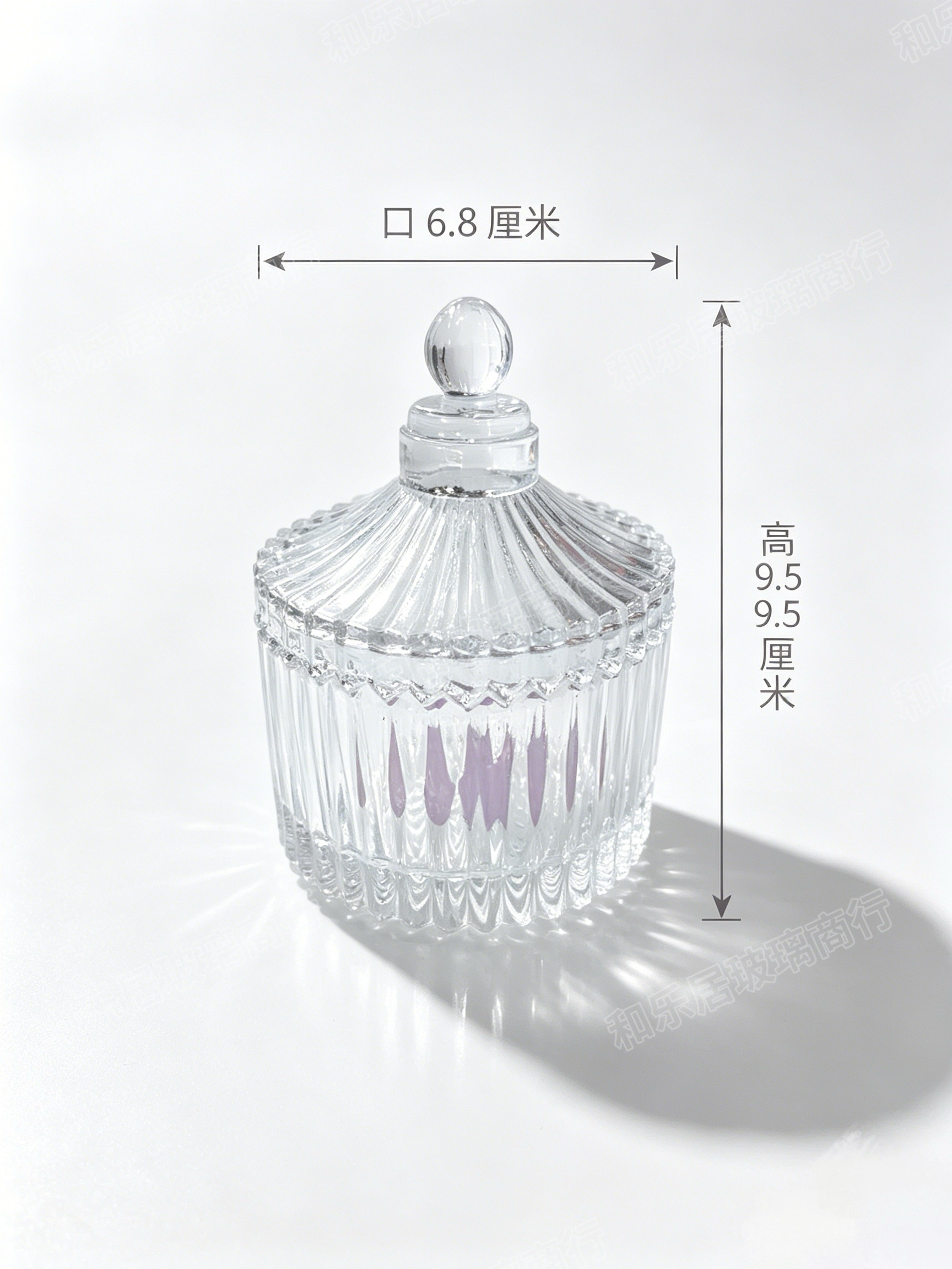 Large, medium and small glass Mongolian jars