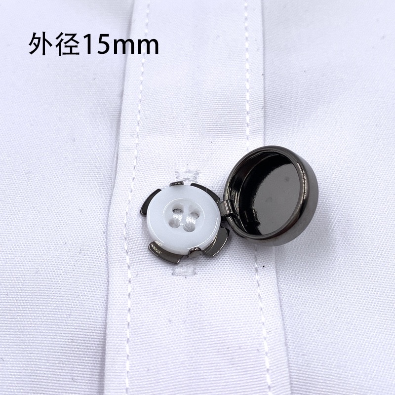 Shirt tie clip set cufflinks, smooth box cover, cufflinks, buttons, copper material, logo cufflinks, wholesale from the manufacturer Application Scenario