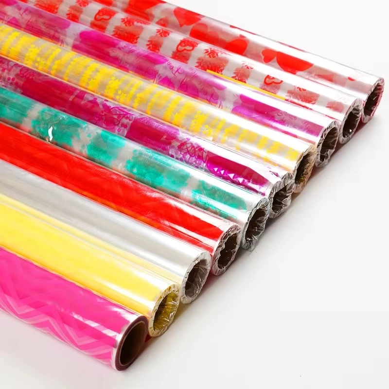 Transparent printed film, flower film, cellophane transparent film detail image 4
