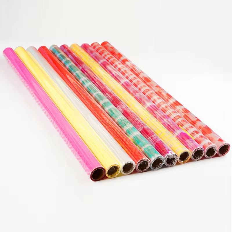 Transparent printed film, flower film, cellophane transparent film detail image 7