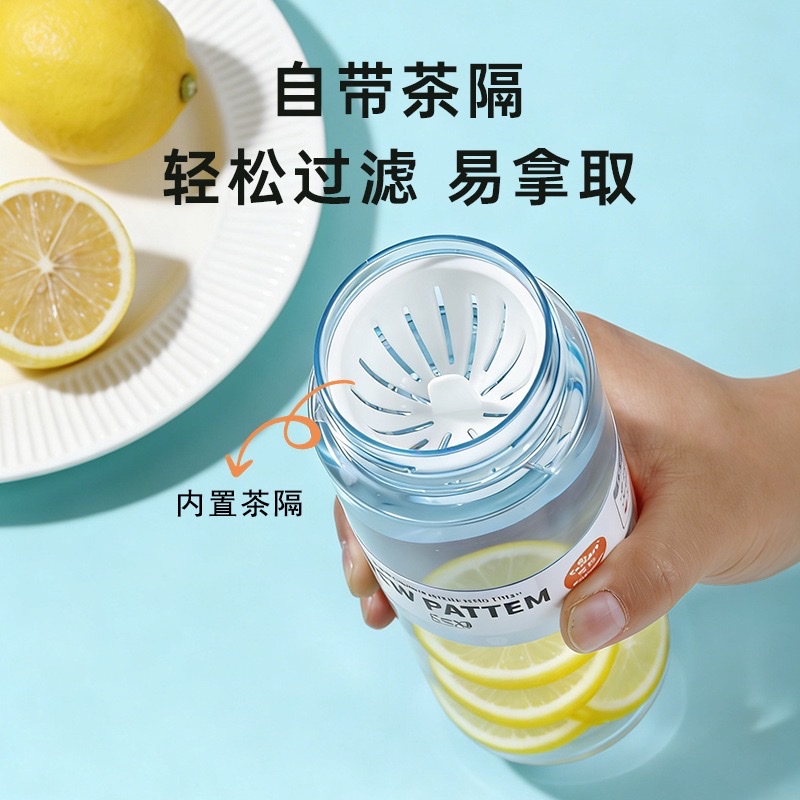 Portable tritan plastic water cup for both men and women, summer sports water bottle Specification image