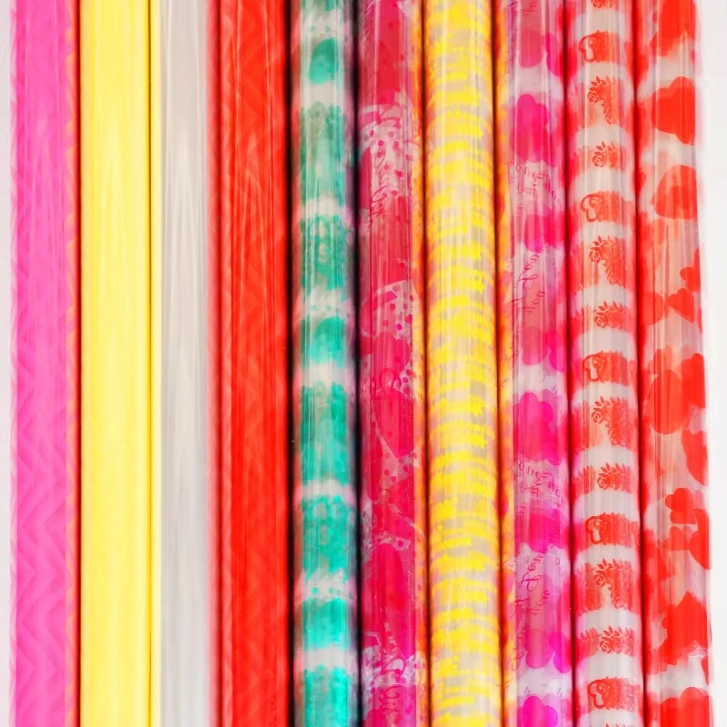 Transparent printed film, flower film, cellophane transparent film detail image 5