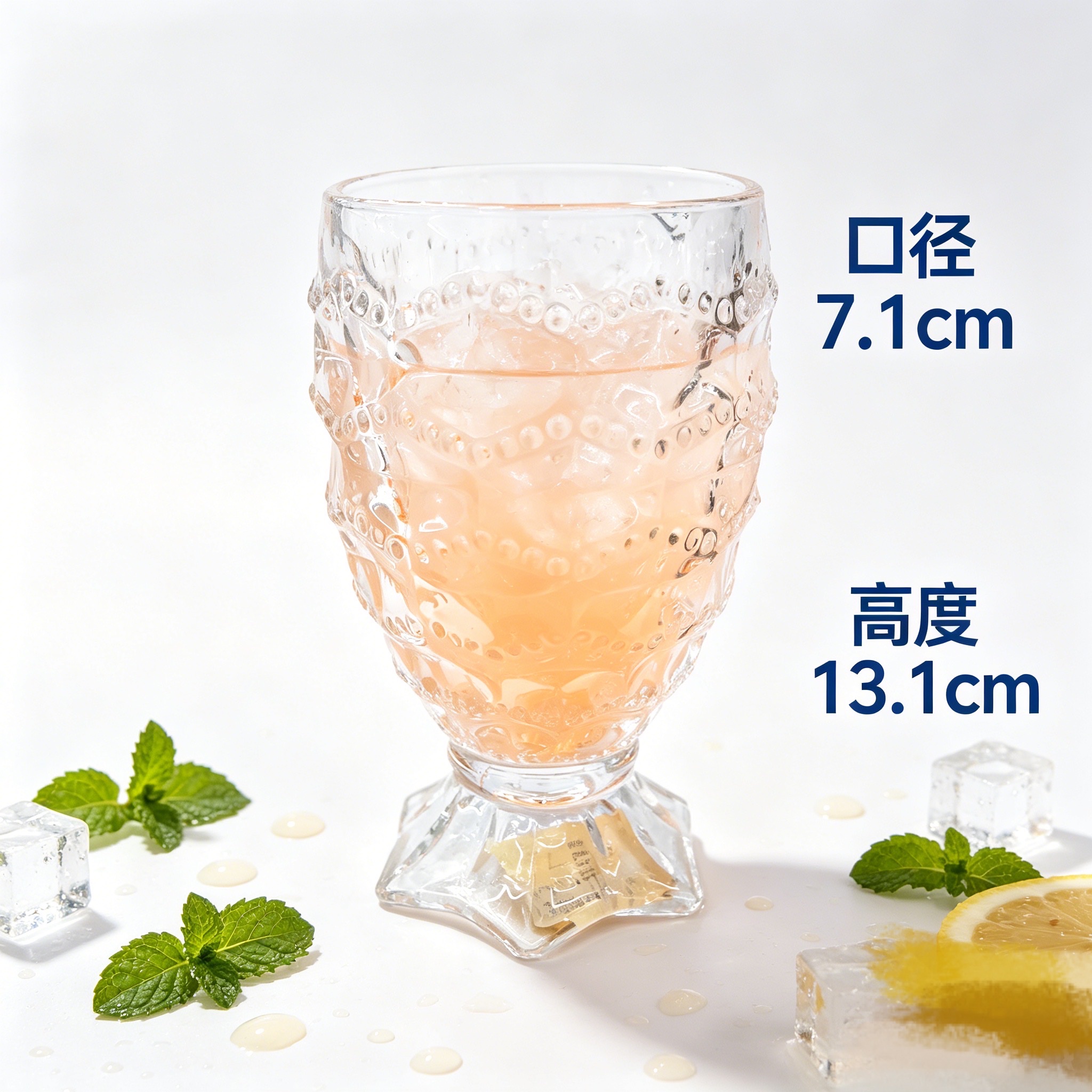 Fish-scale glass cup detail image 2