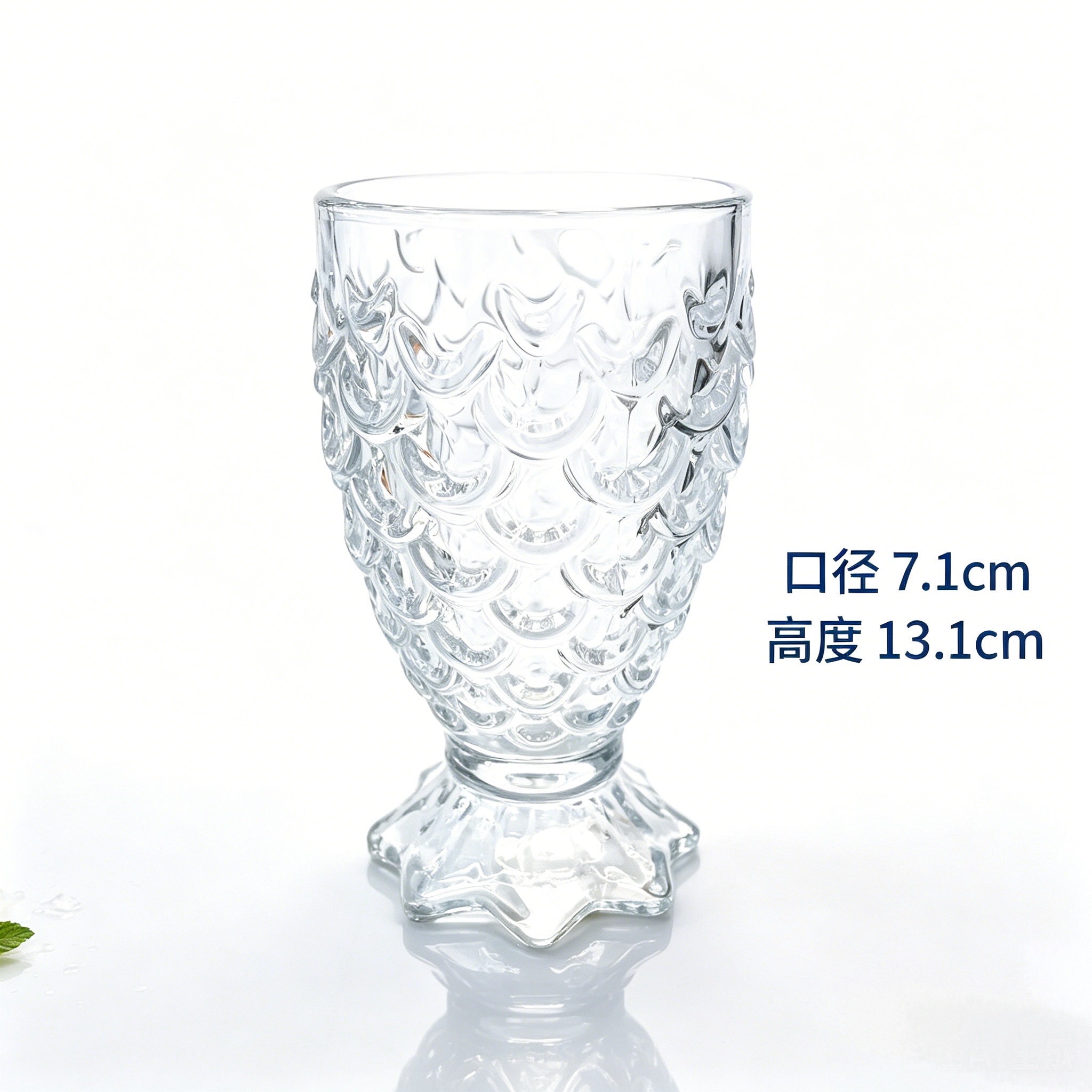 Fish-scale glass cup
