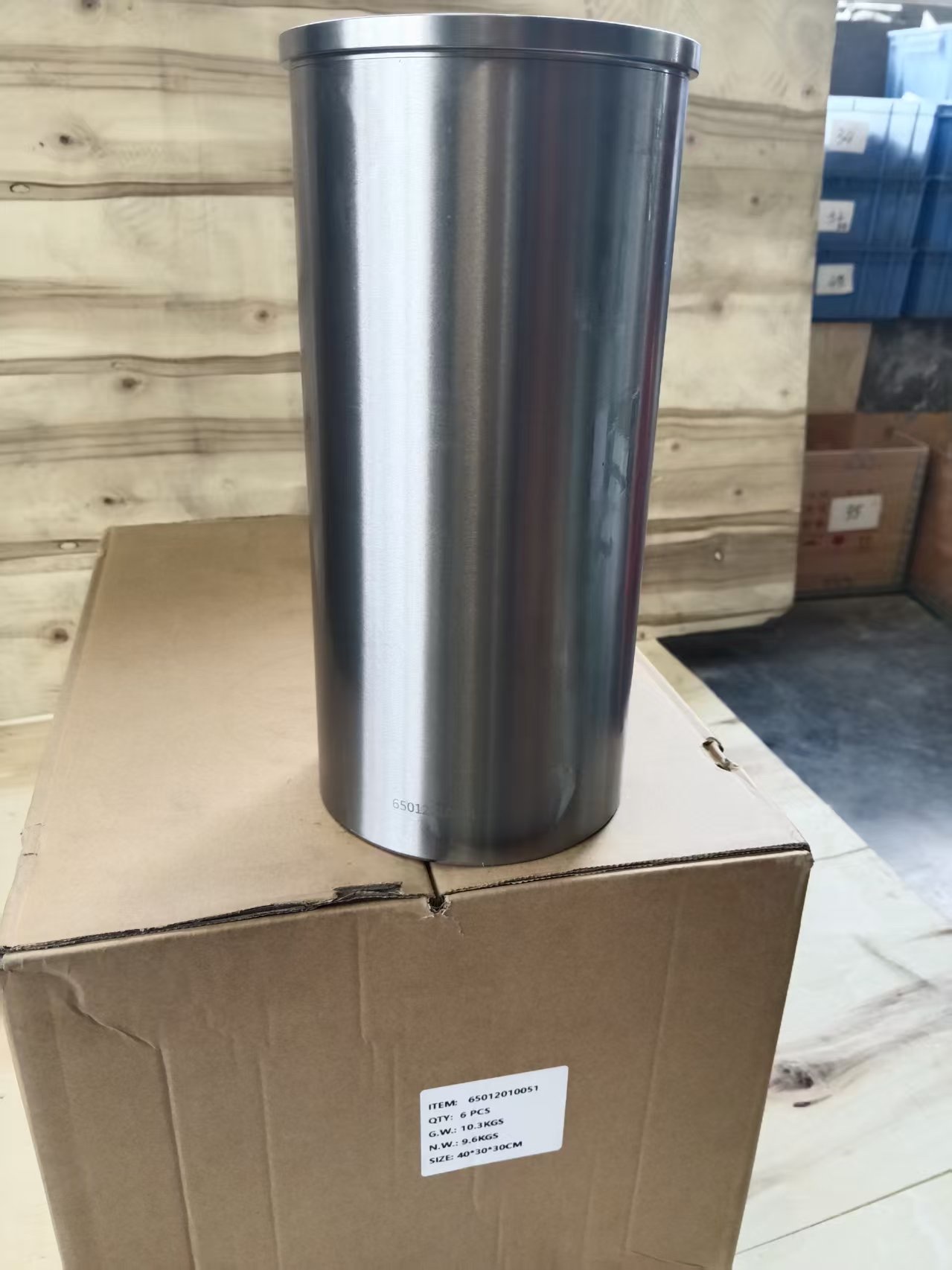斗山配件适用于DOOSAN斗山D2266发动机缸套 65012010051产品图