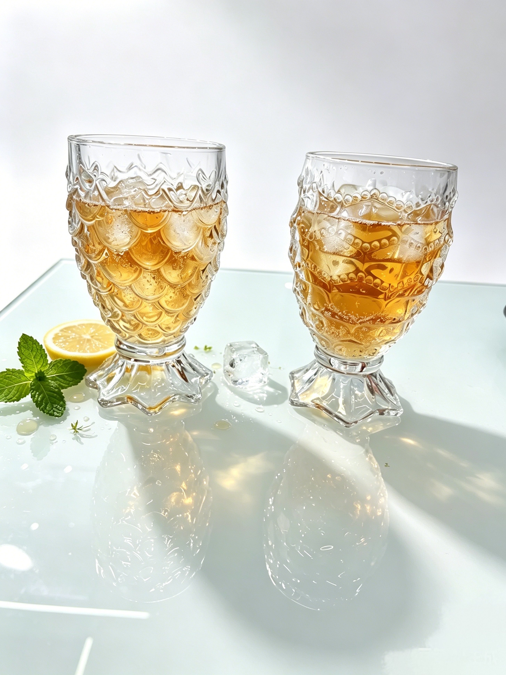Fish-scale glass cup detail image 3