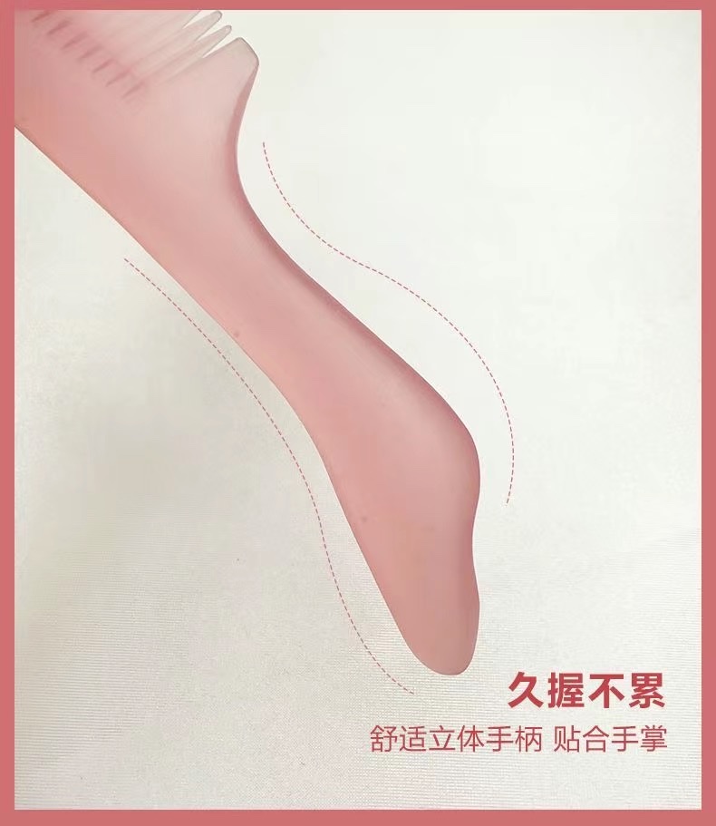 Zhenji Massage Comb: Frosted [High-end Texture] Multi-Purpose comb for massage, acupoint pressing, Hair smoothing and Gua sha. A gift for girls J detail image 7