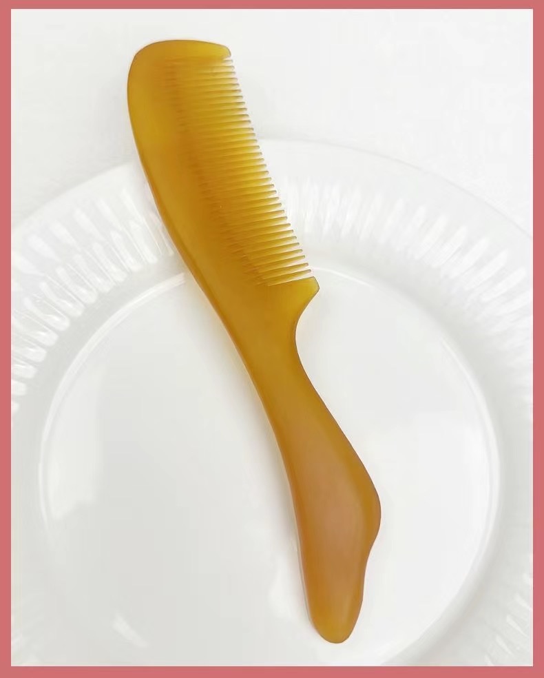 Zhenji Massage Comb: Frosted [High-end Texture] Multi-Purpose comb for massage, acupoint pressing, Hair smoothing and Gua sha. A gift for girls J detail image 3