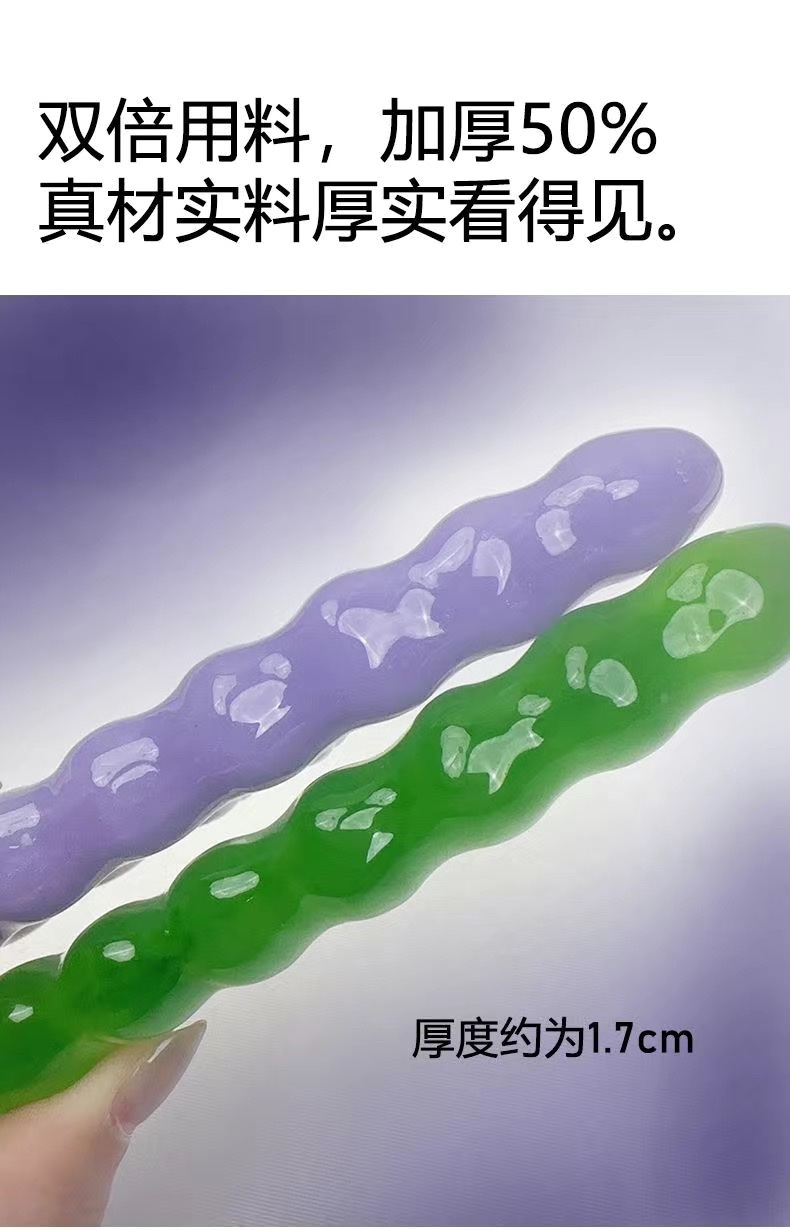 Zhengji Massage Comb, a household large-toothed head meridian relaxation and stress relief wonder, anti-static resin imitation jade comb F detail image 10