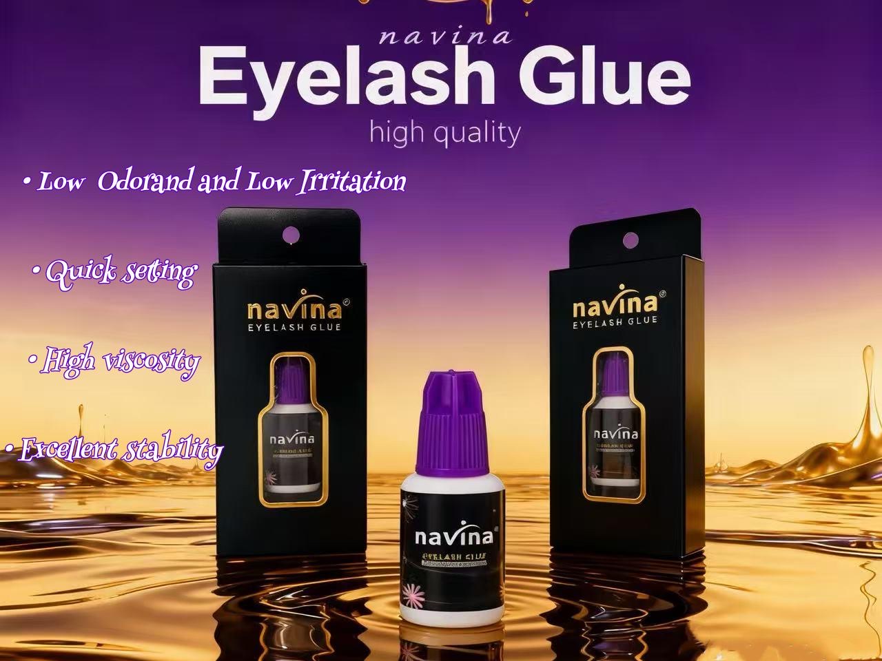 navina Yaviya Purple Cap Window Glue 3-second Quick-drying low-odor glue, special quick-drying glue for eyelash shops, exclusively for export NAVina Club PLE Specification image