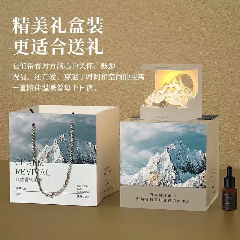 A creative night light for the bedroom, a high-end birthday gift with a unique aroma design detail image 1