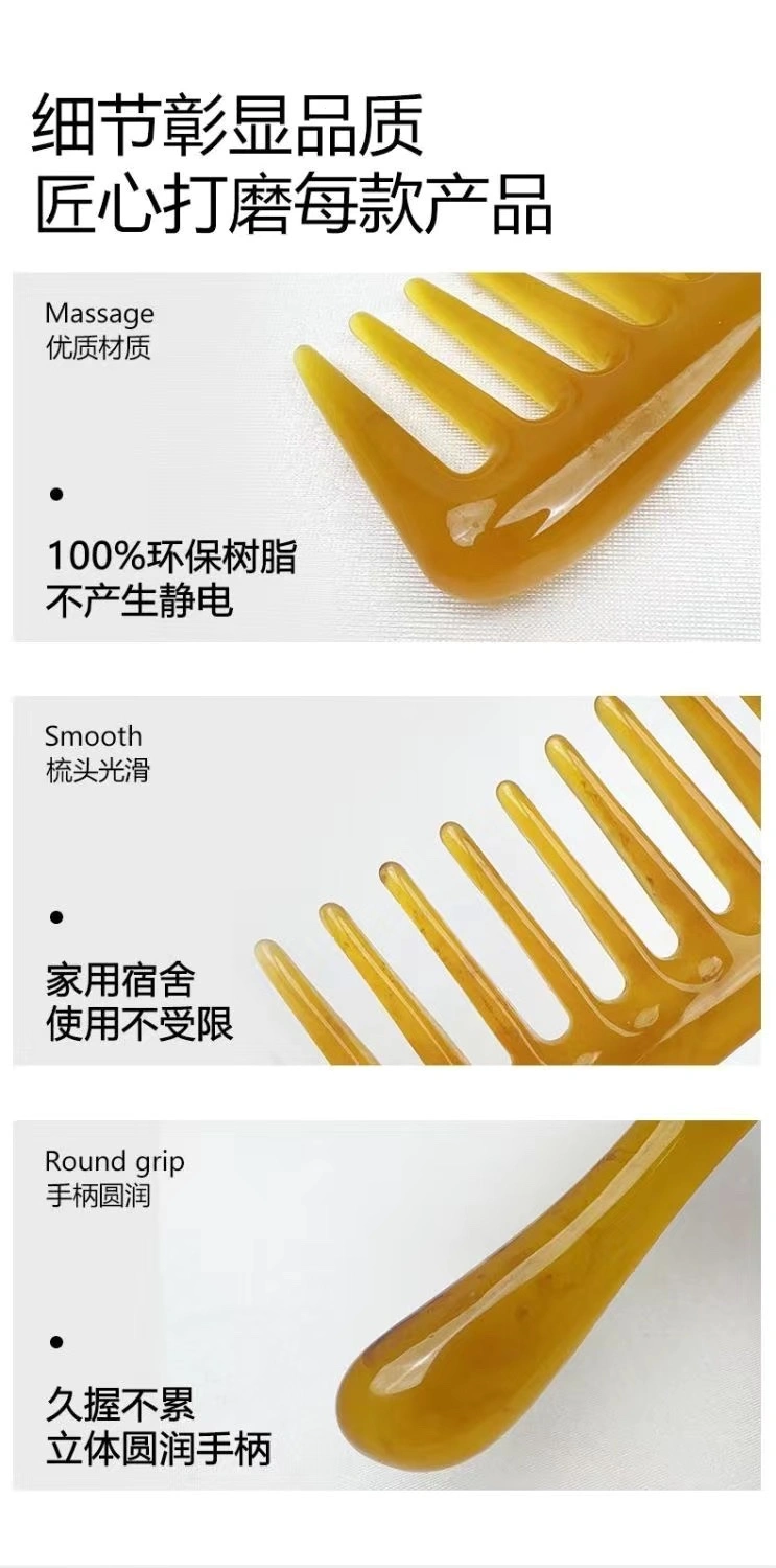 Zhengji Massage, wide-toothed right-angle acupoint massage, straight hair, curly hair, unisplendour comb, meridian unblocking Y detail image 8