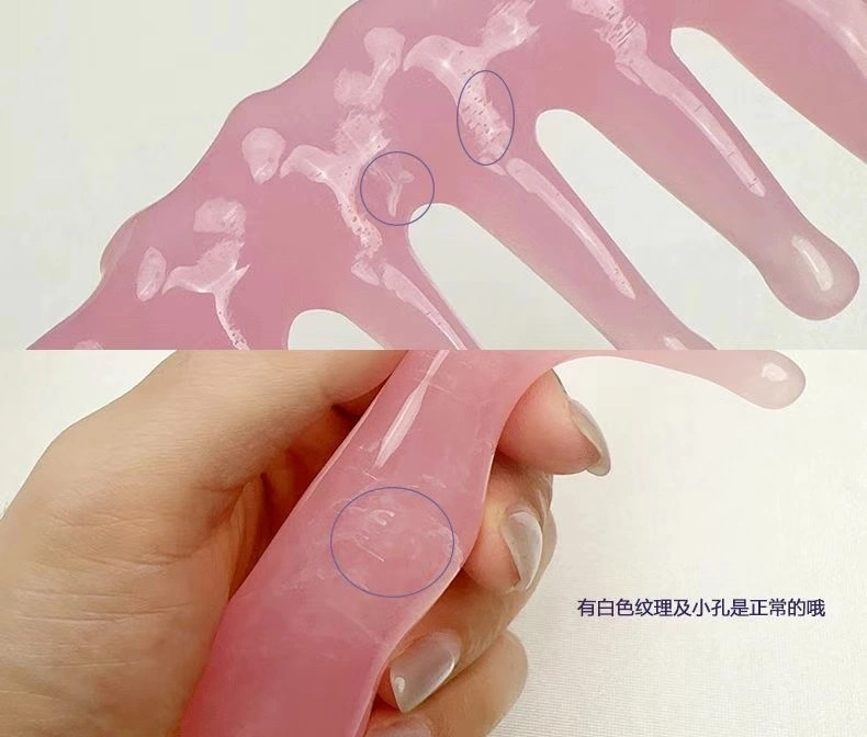Zhengji Massage Comb, a household large-toothed head meridian relaxation and stress relief wonder, anti-static resin imitation jade comb F detail image 16
